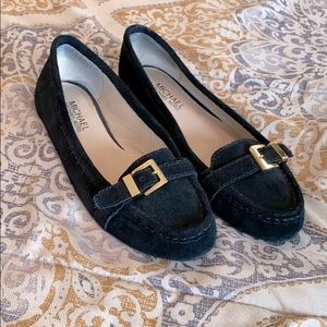 Michael Kors black suede flats